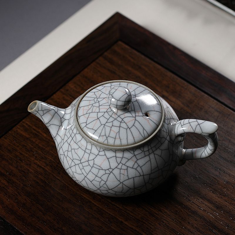 Japanese Style Tea Set, Handmade Tea Set, 4 Cups Teapot, Longquan Celadon