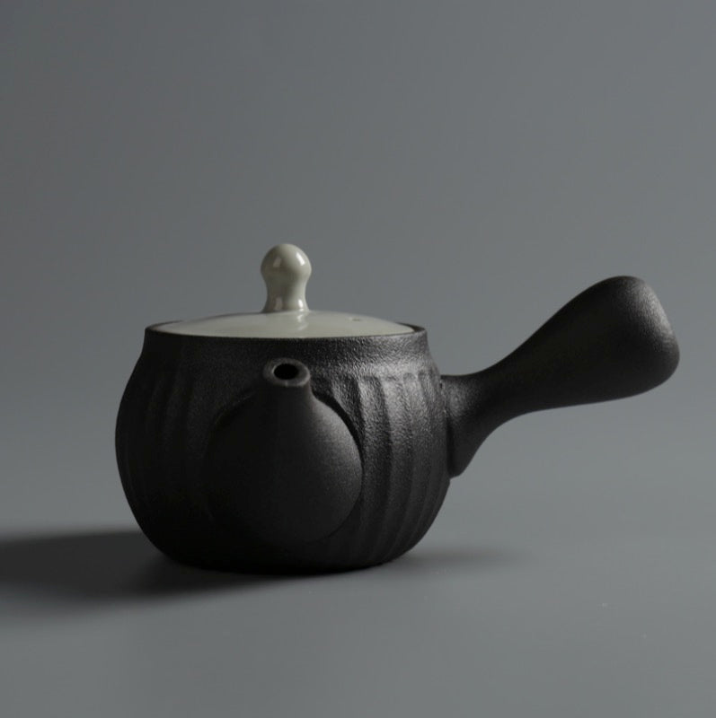 Japanese Style Tea Set, Zen Tea Set,  Black Teapot Set, Aesthetic Tea Set, 2 Cups