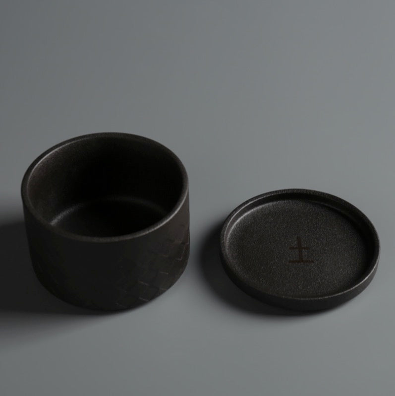 Japanese Style Tea Set, Zen Tea Set,  Black Teapot Set, Aesthetic Tea Set, 2 Cups