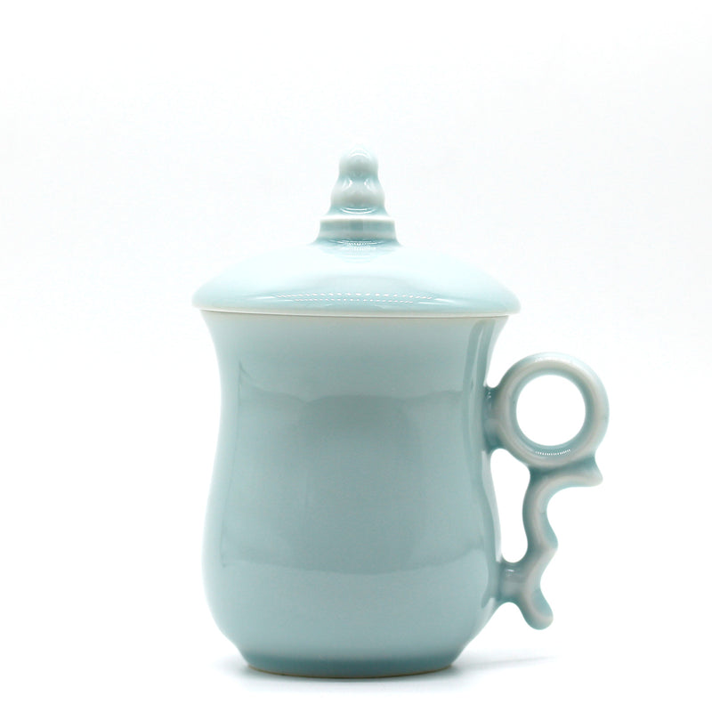 Unique Tea Mugs, Porcelain Tea Mug, Vintage Tea Cup, Xizi Mug Longquan Celadon