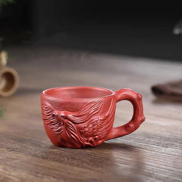 Japanese Style Tea Cup, Handmade Tea Cup, Yixing Purple Clay Tea Cup, Kunpeng Cup