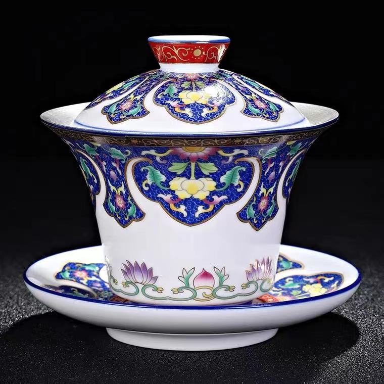 Traditional Chinese Tea Cups, Gaiwan Tea Cup, Vintage Tea Cup