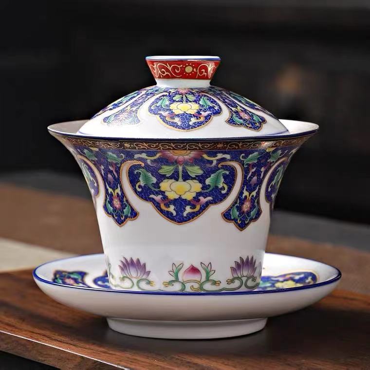 Traditional Chinese Tea Cups, Gaiwan Tea Cup, Vintage Tea Cup