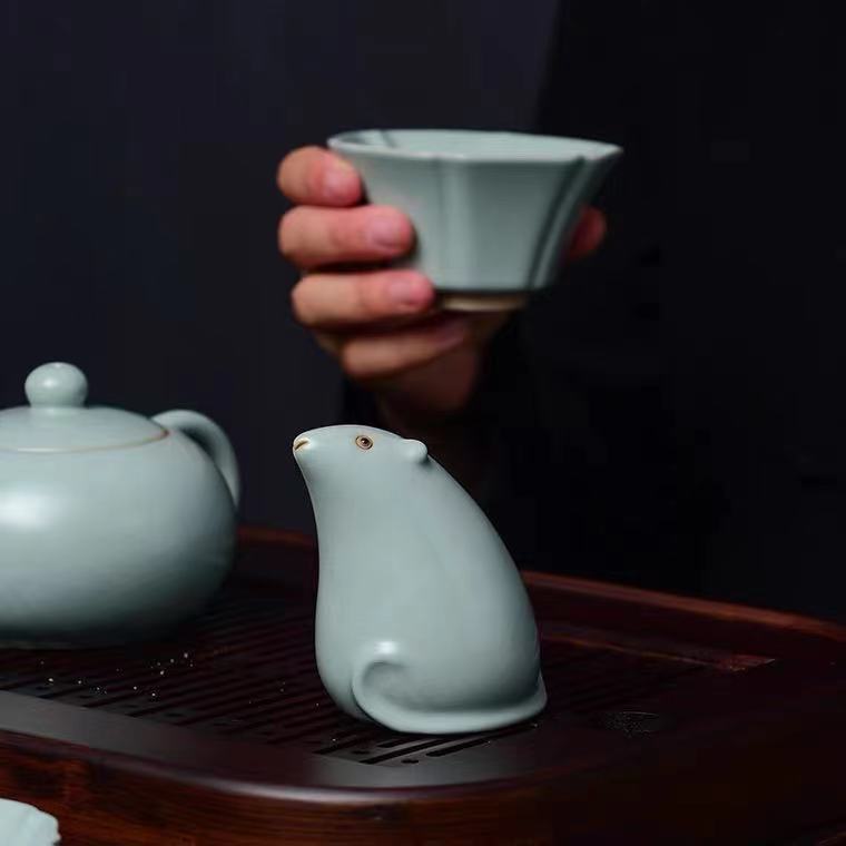 Traditional Tea Pet, Chinese Tea Pet, Little Mouse Tea Pet, Ru Kiln