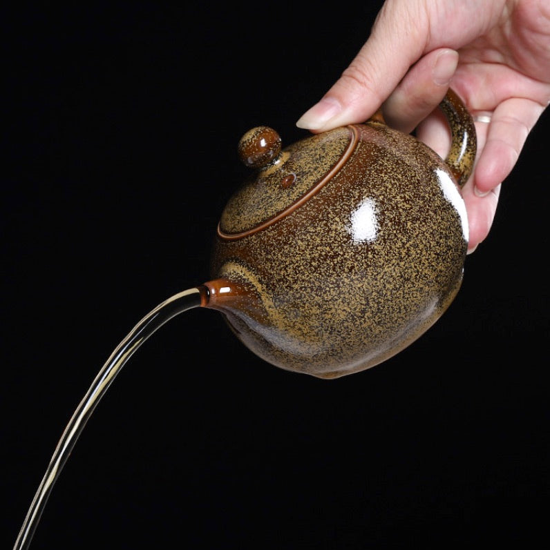 Chinese Teapot, Pure Handmade Ceramic Teapot, Xishi Teapot, Longquan Celadon