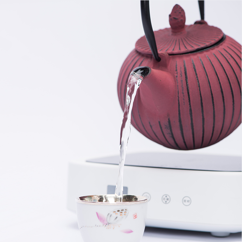 Japanese Teapot, Cast Iron Teapot, Red Teapot