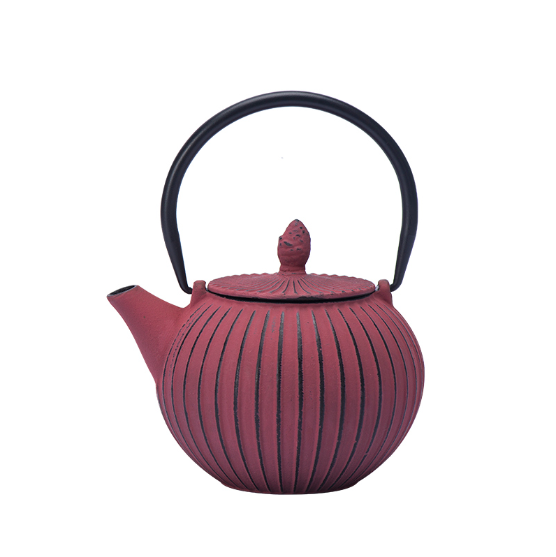 Japanese Teapot, Cast Iron Teapot, Red Teapot