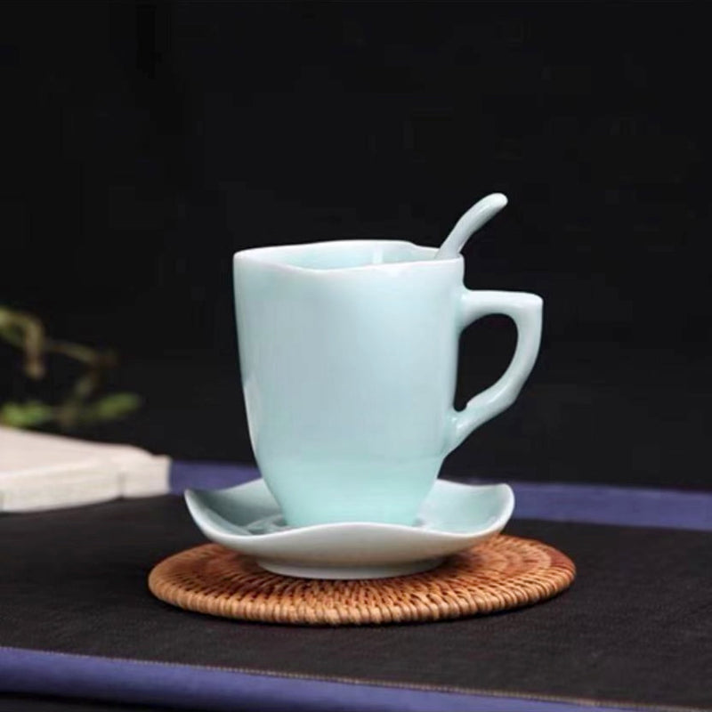 Unique Tea Mugs, Porcelain Tea Mug Coffee Mug, Vintage Tea Cup
