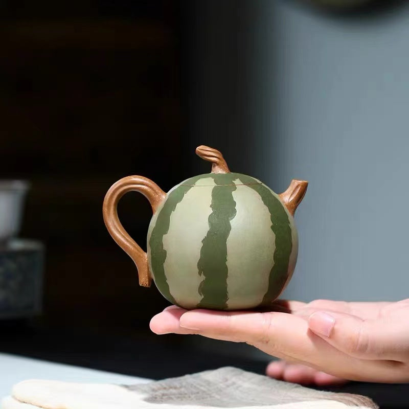 Handmade Chinese Teapot, Yixing Teapot, Zisha Teapot, Watermelon Teapot