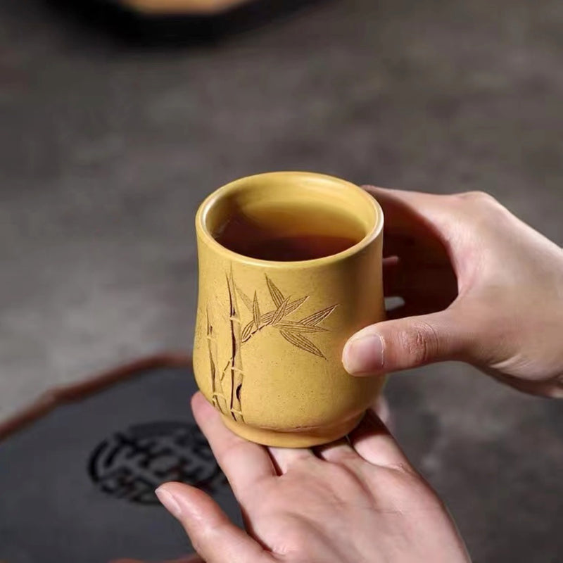 Japanese Style Tea Cup, Handmade Tea Cup, Yixing Purple Clay Tea Cup, –  TrueTeaLife
